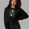 witches altar print crop hoodie