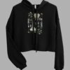 witches altar print crop hoodie