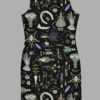 cosmic drifters witches altar print bodycon dress back2