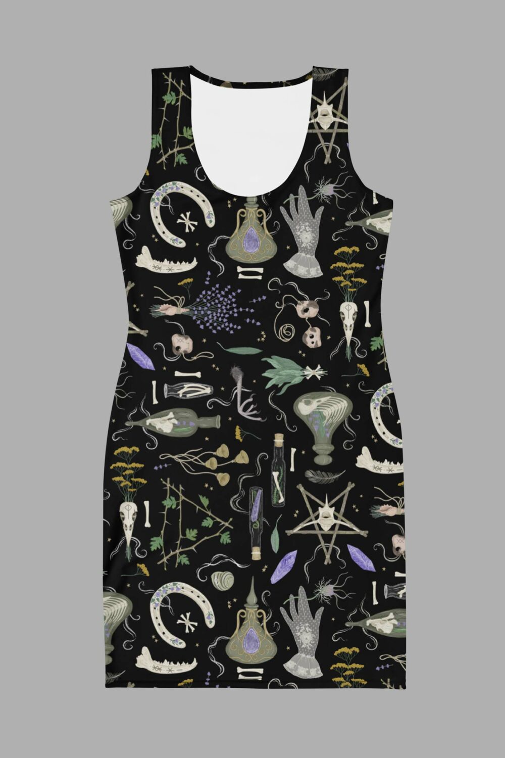 witches altar bodycon dress