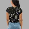 cosmic drifters witches altar print crop tee back