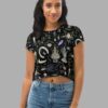 cosmic drifters witches altar print crop tee front