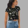 cosmic drifters witches altar print crop tee side