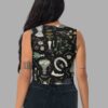 cosmic drifters witches altar print crop top back