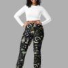 cosmic drifters witches altar print flare leggings front