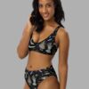 cosmic drifters witches altar print high waist bikini side