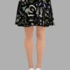 cosmic drifters witches altar print skater skirt front 2