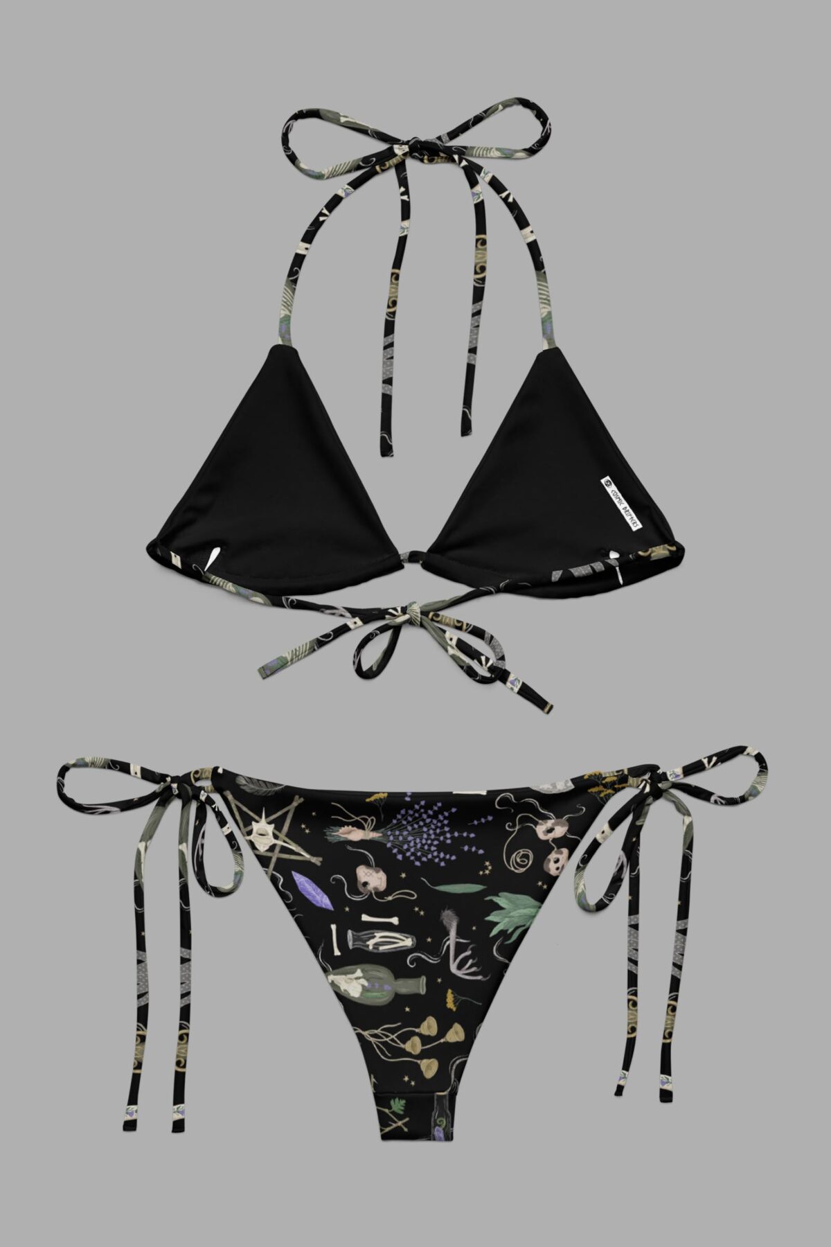 cosmic drifters witches altar print triangle bikini back2