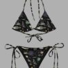 witches altar print recycled string bikini bottoms