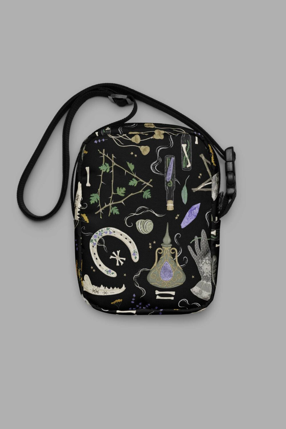 cosmic drifters witches altar print utility crossbody bag 3