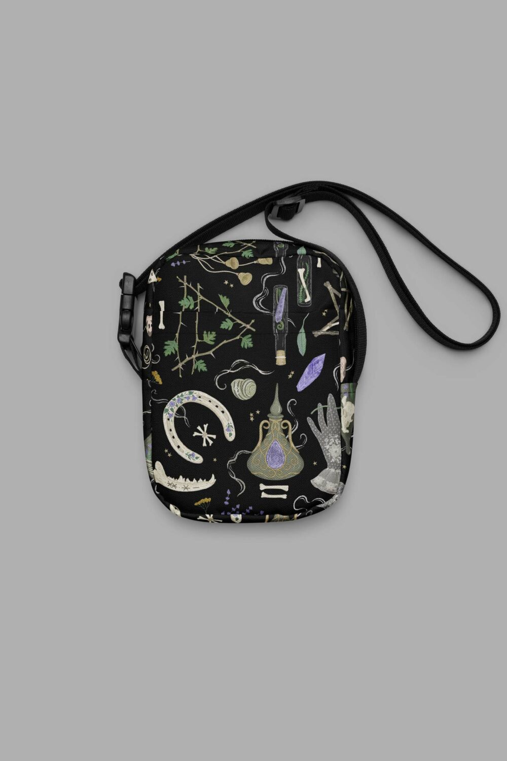 cosmic drifters witches altar print utility crossbody bag 4