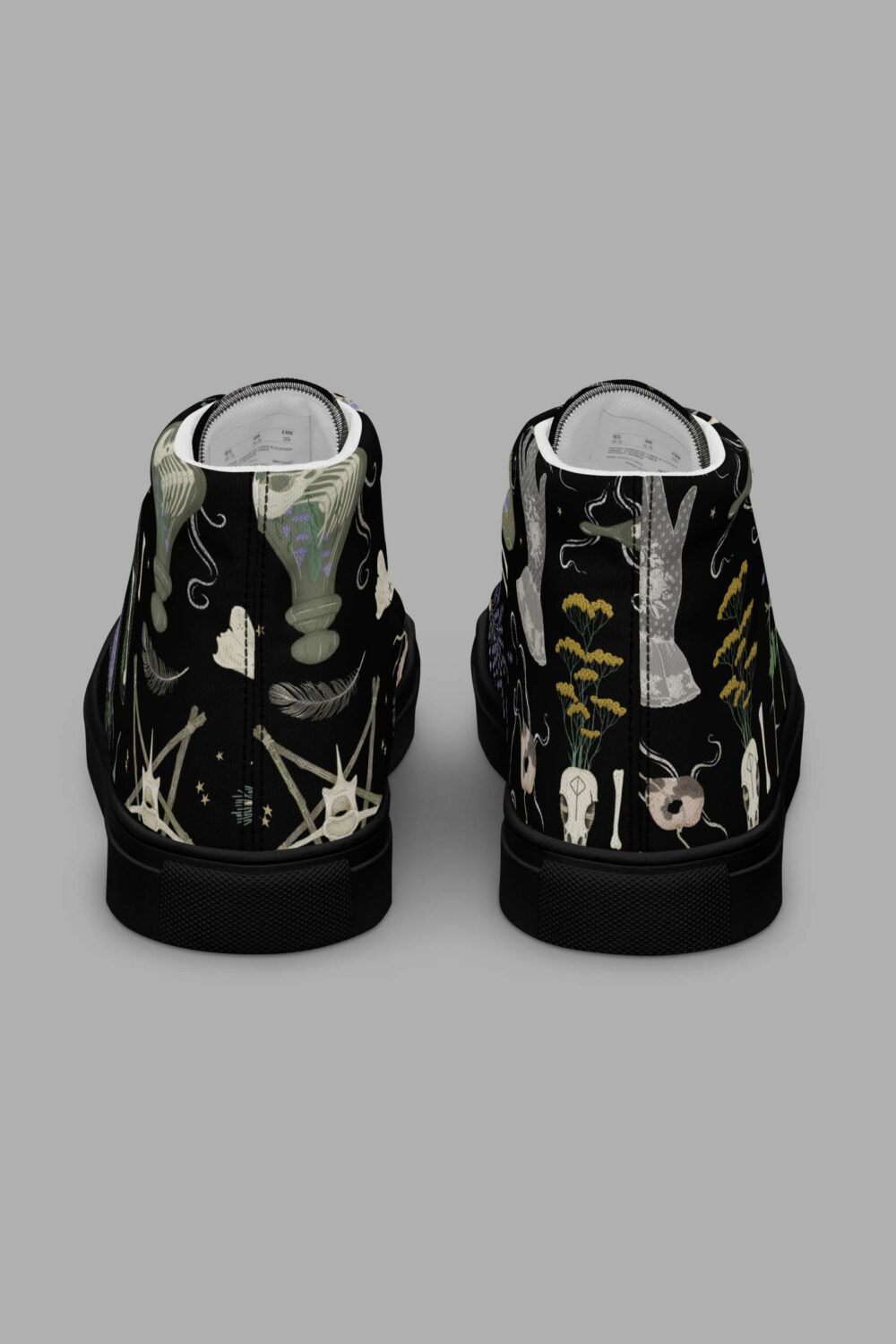 cosmic drifters witches altar print womens high top canvas shoes 4