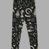 cosmic drifters witches altar print yoga leggings flat back