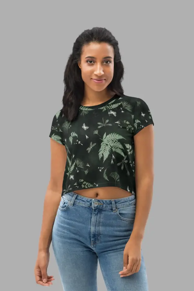 faerie fronds crop tee5
