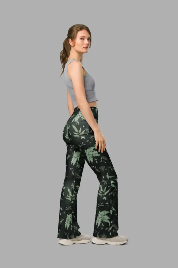faerie fronds flare leggings1