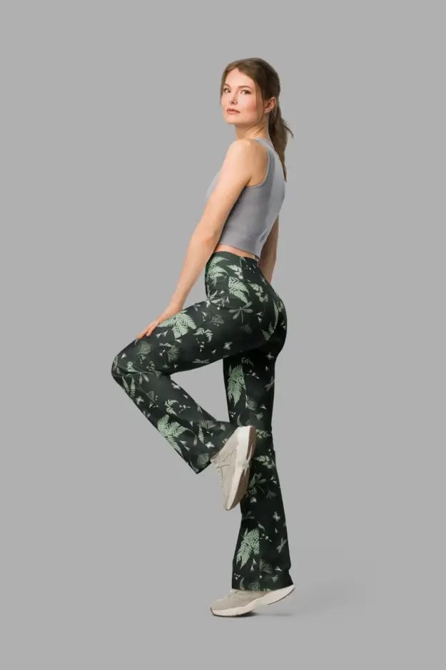 faerie fronds flare leggings2