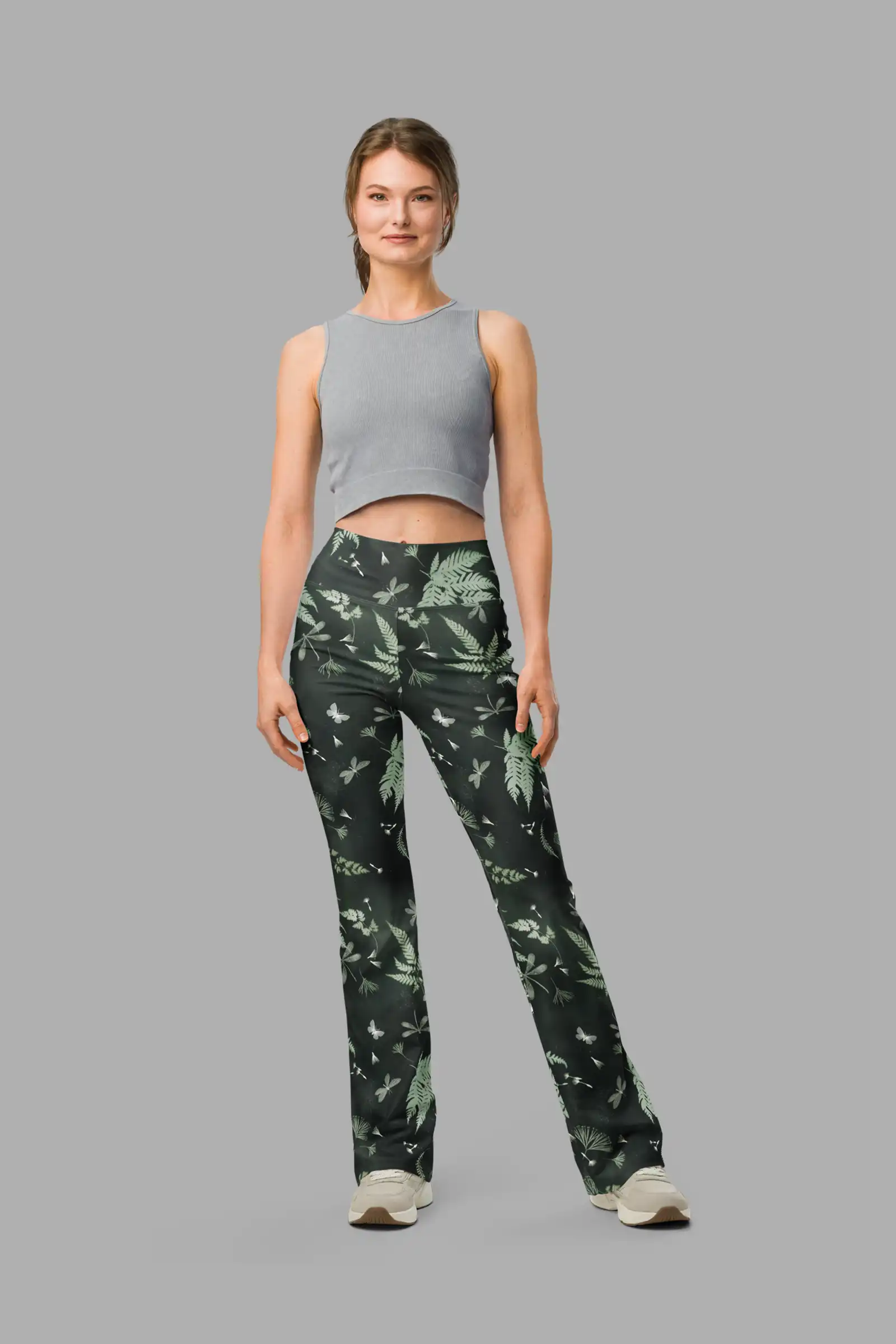 faerie fronds flare leggings3