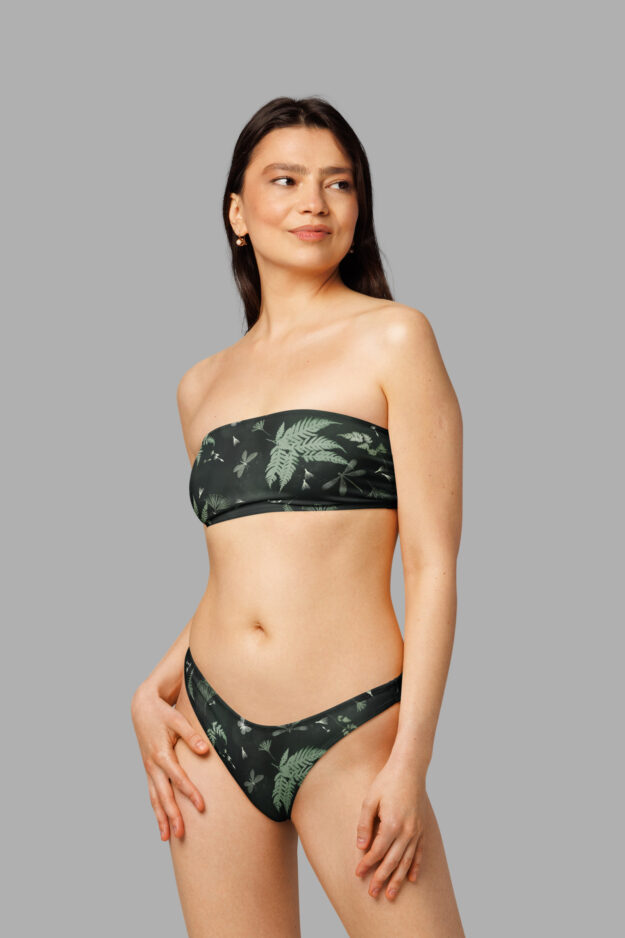 faerie fronds print bandeau bikini3
