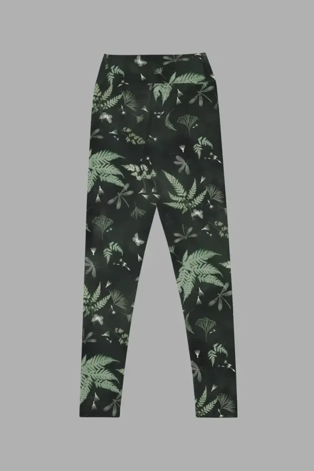 faerie fronds yoga leggings2