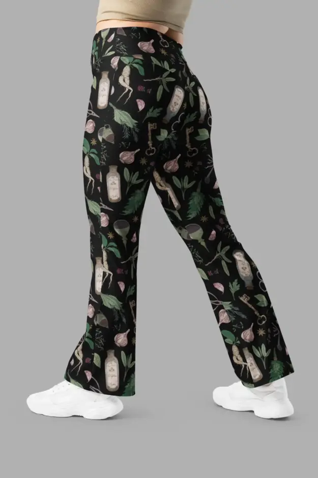 forest witch flare leggings4