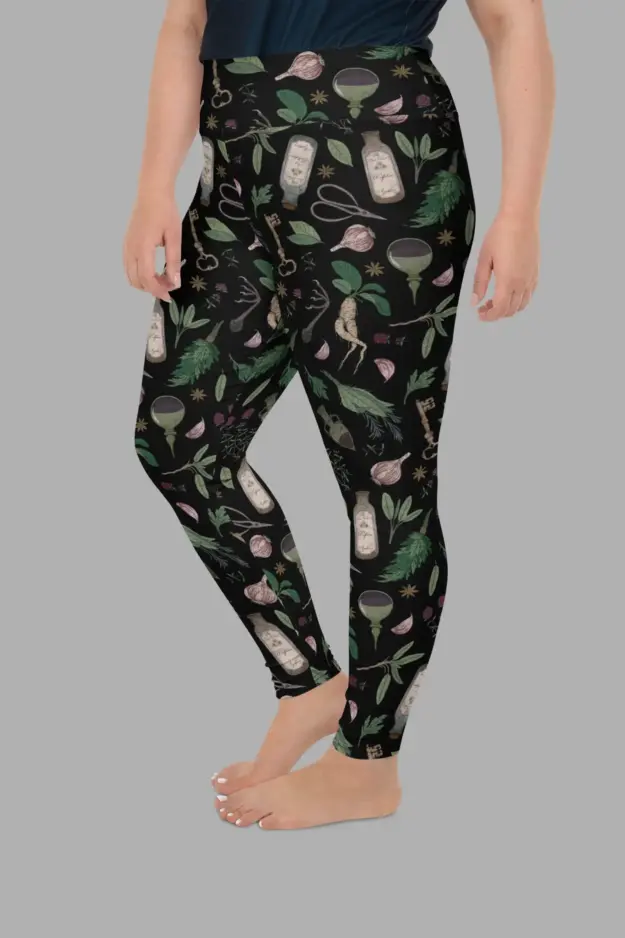forest witch plus size leggings3