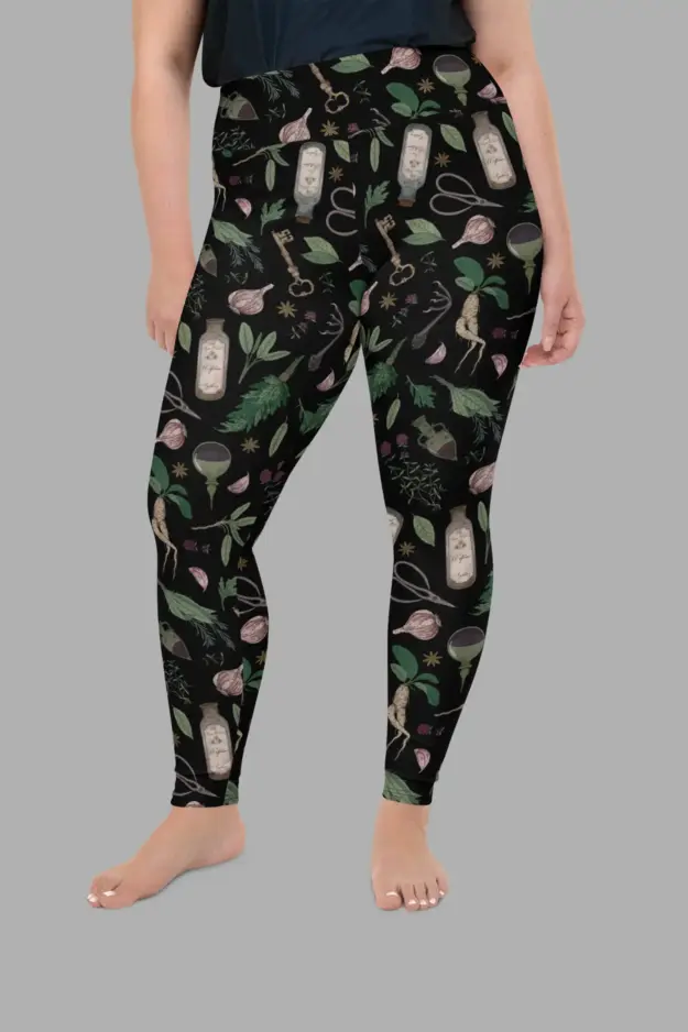 forest witch plus size leggings5