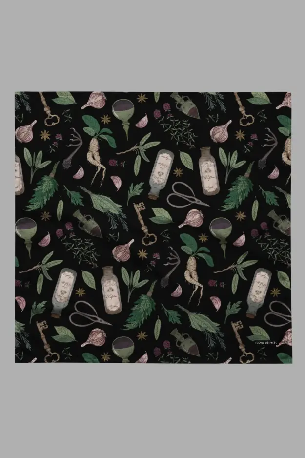 forest witch print bandana 1
