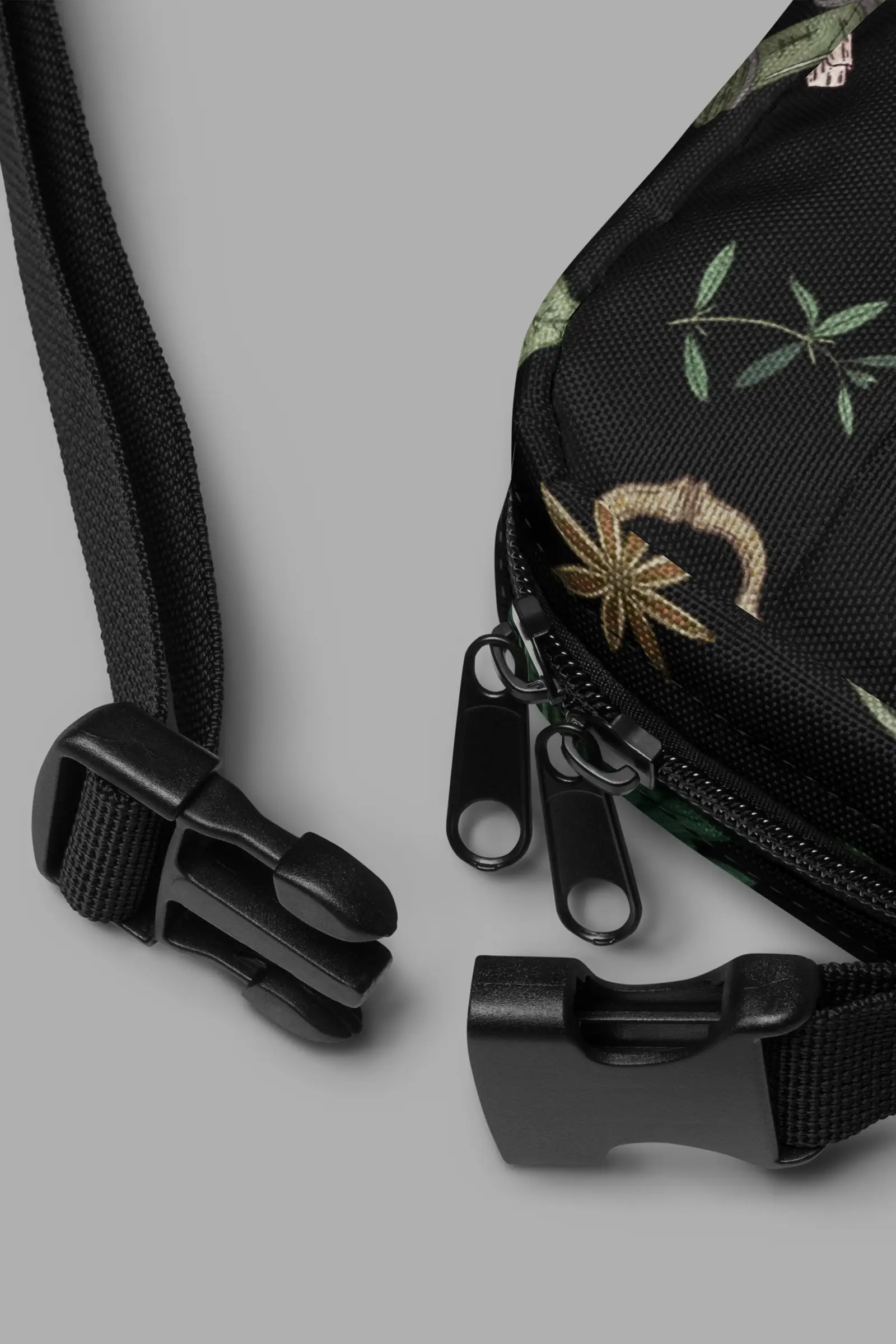 forest witch print utility crossbody bag close2