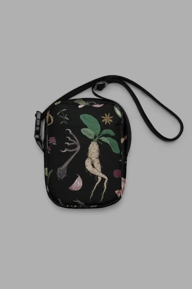 forest witch print utility crossbody bag front1
