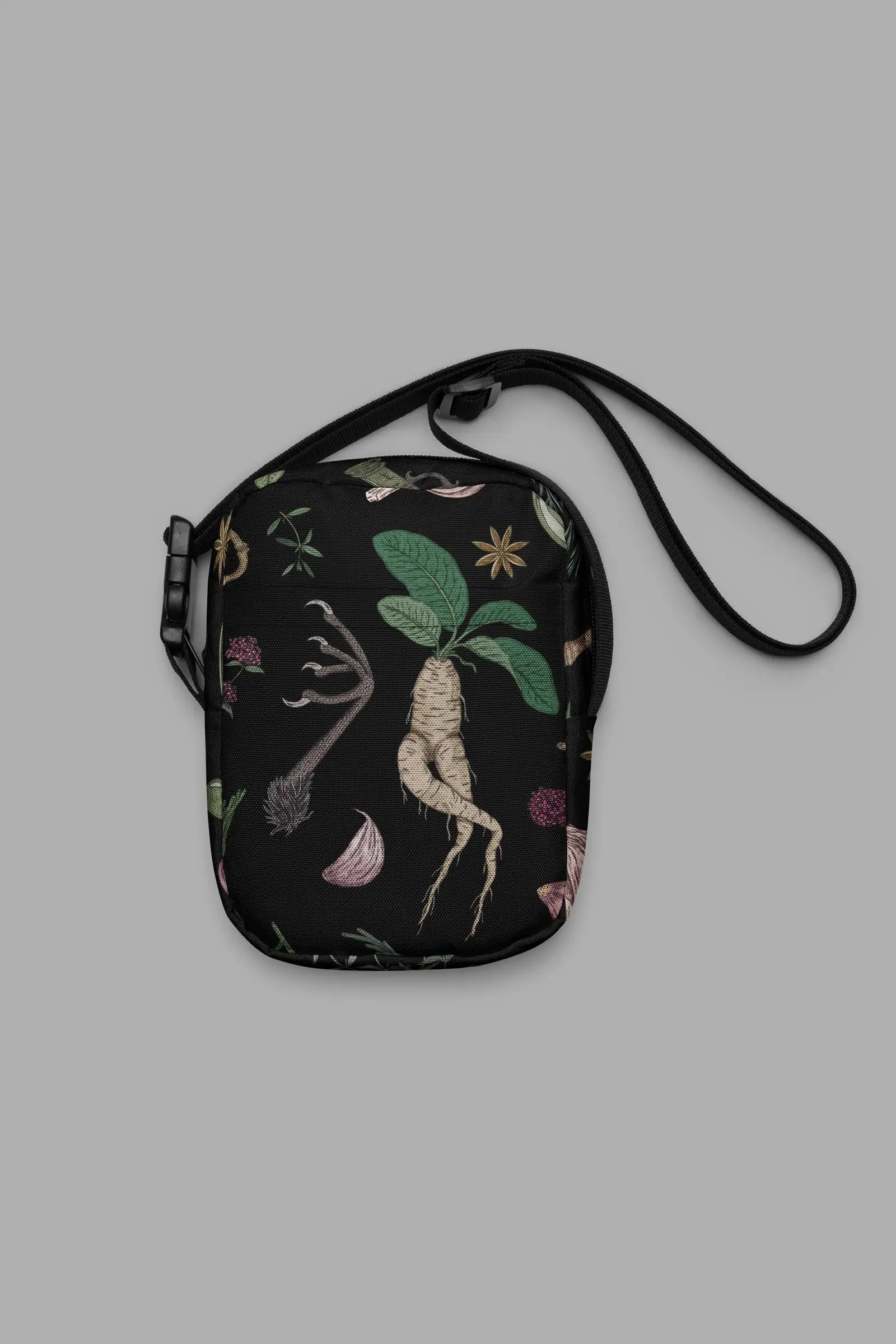forest witch print utility crossbody bag front1