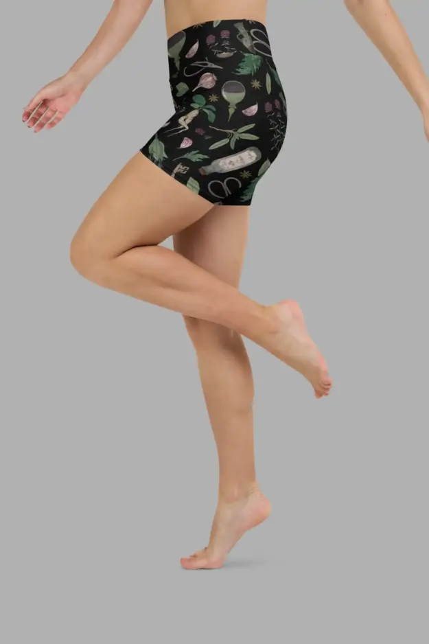 forest witch yoga shorts4
