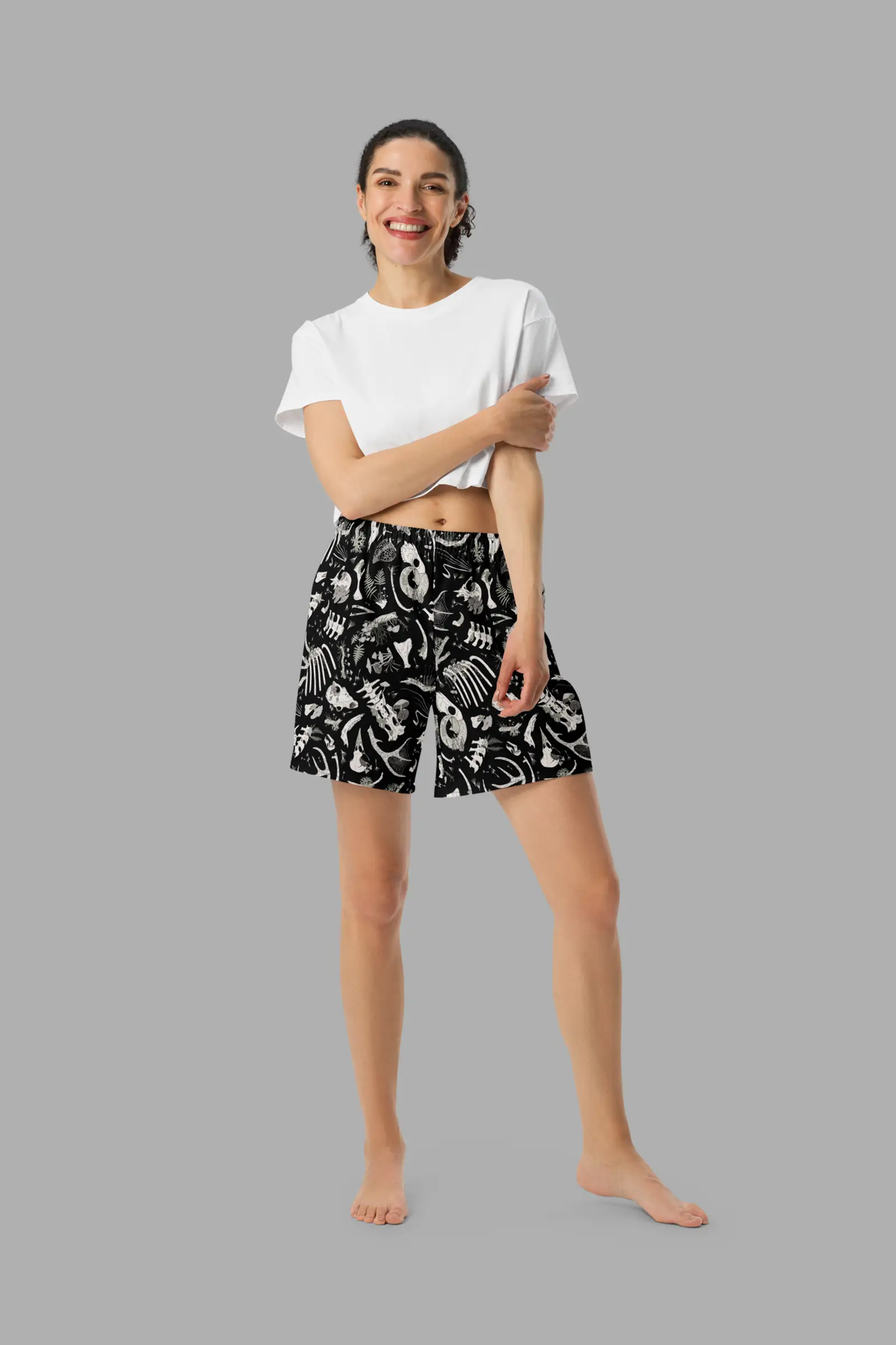all over print unisex athletic long shorts