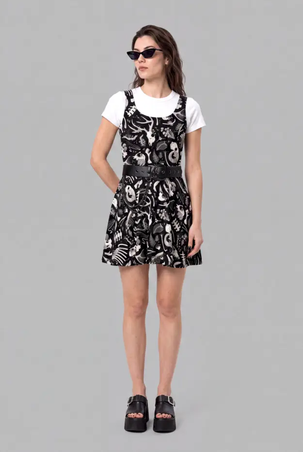 fungalis print skater dress