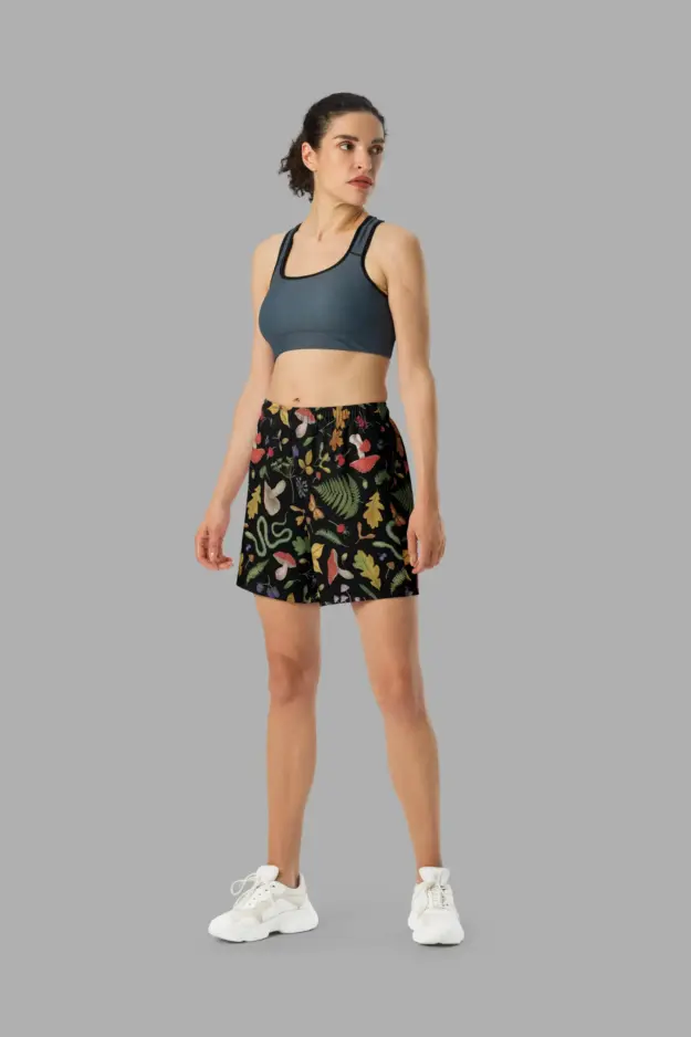 hedge witchprint unisex long athletic/ swim shorts