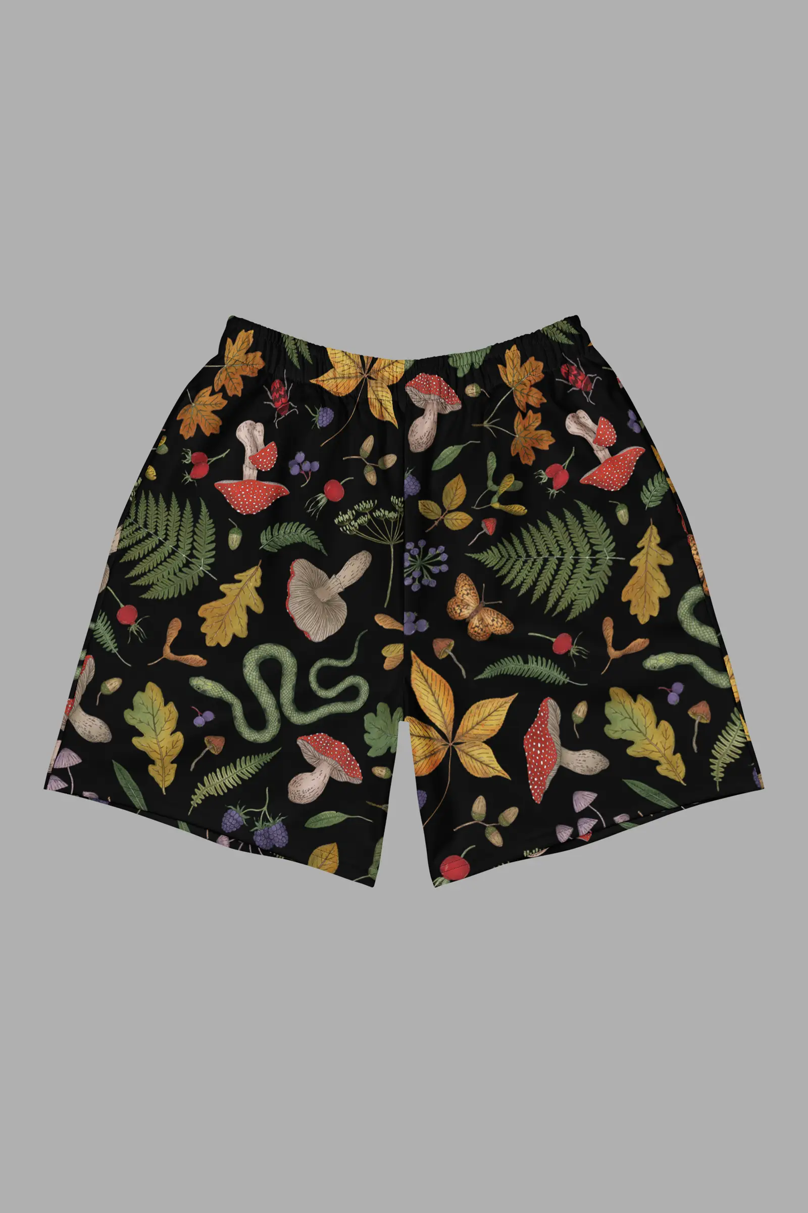 hedge witchprint unisex long athletic/ swim shorts