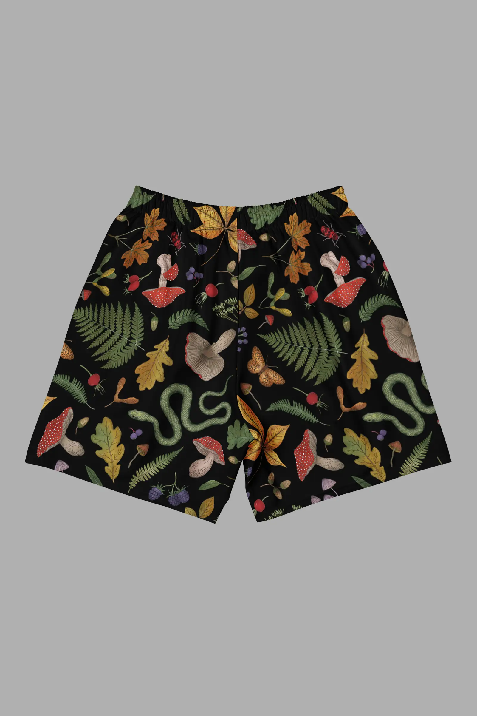 hedge witchprint unisex long athletic/ swim shorts