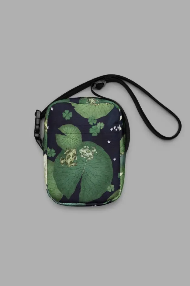 lily pond print utility crossbody bag 2