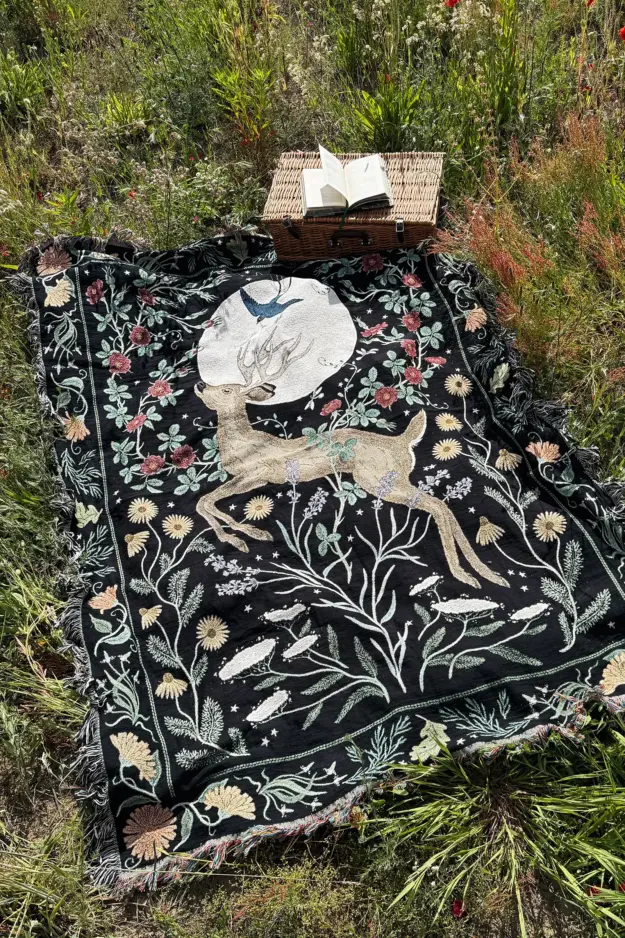 litha soft woven tapestry blanket