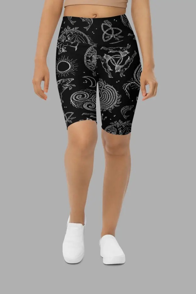 lughnasadh print biker shorts 3