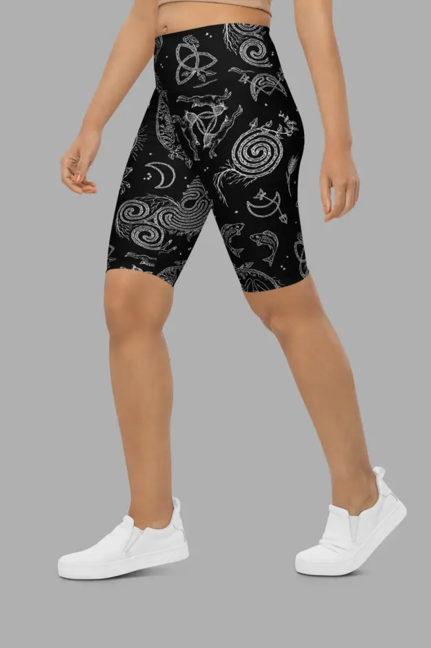 lughnasadh print biker shorts 4