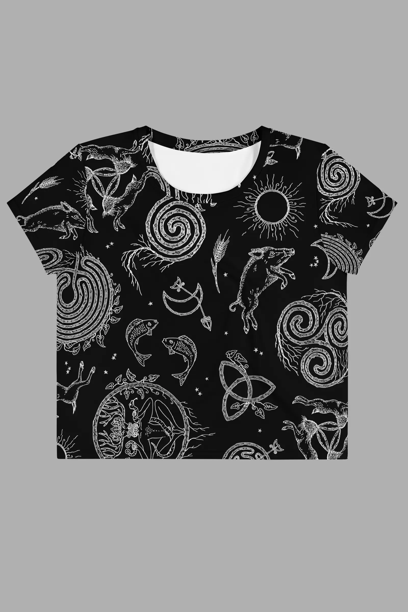 lughnasadh print crop tee 1