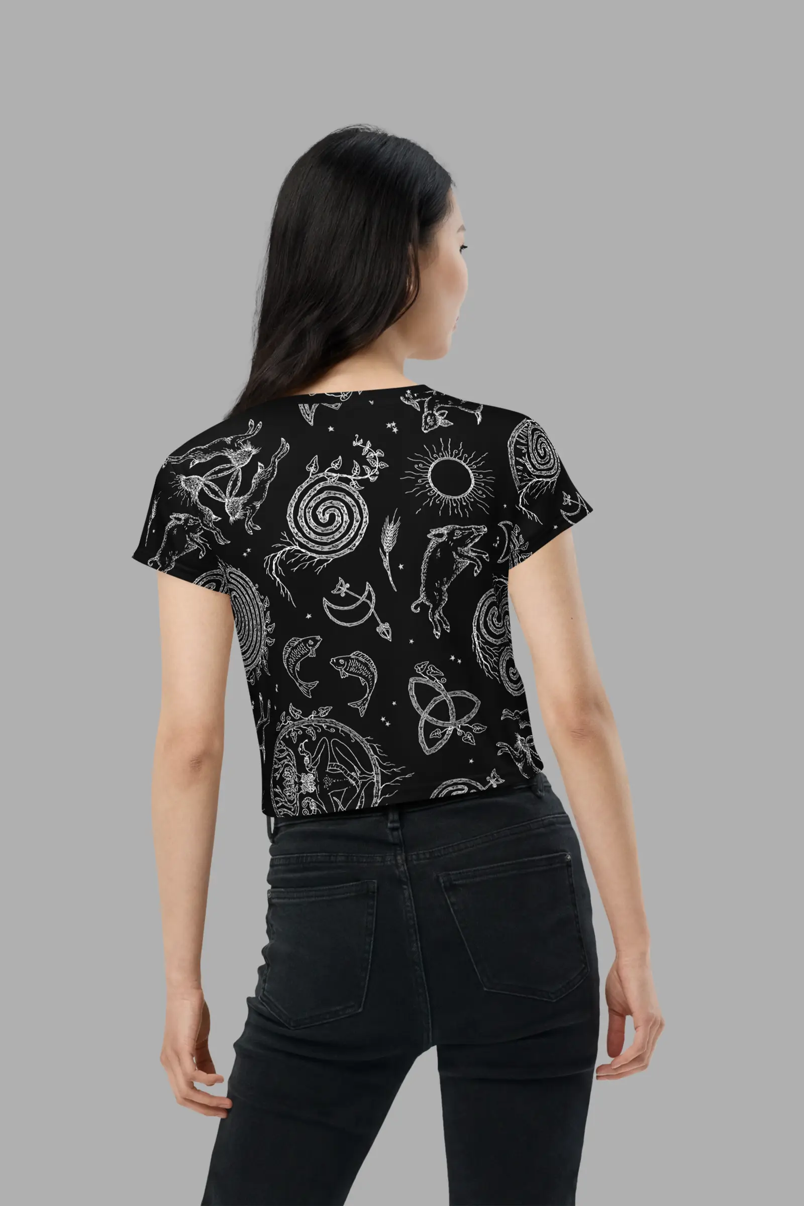 lughnasadh print crop tee 4
