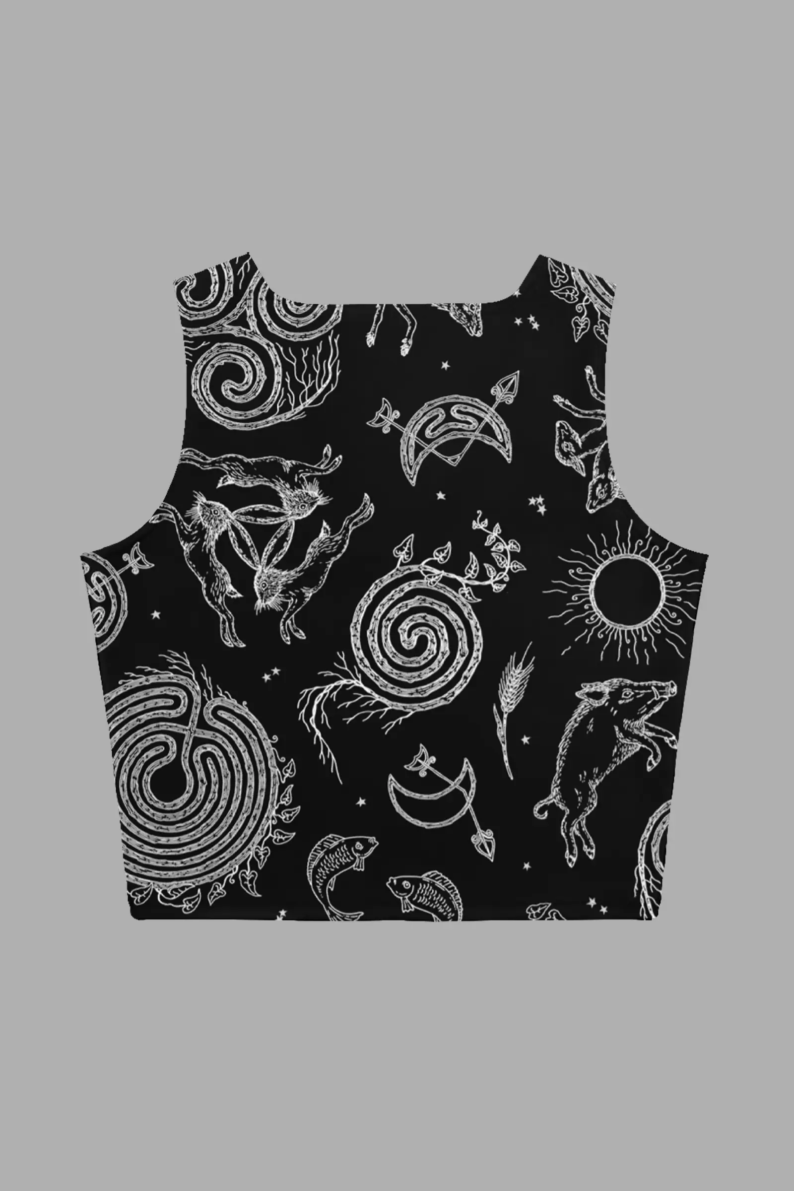 lughnasadh print crop top 2