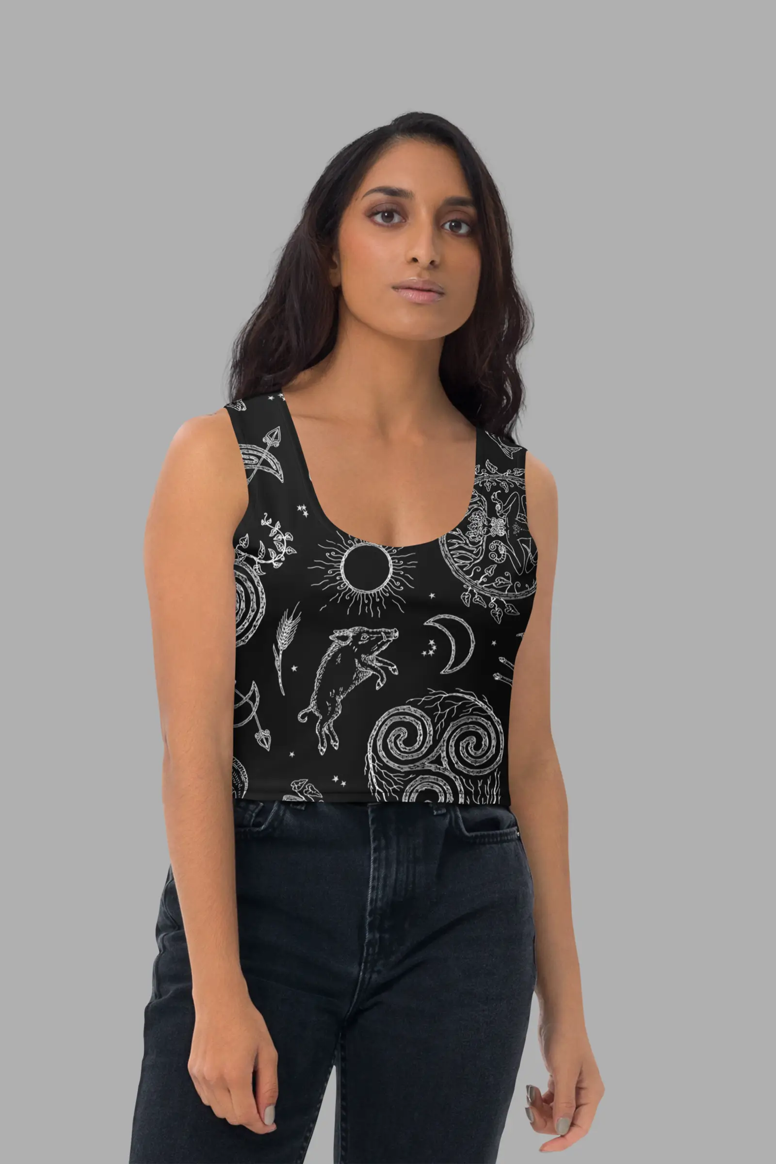 lughnasadh print crop top 3