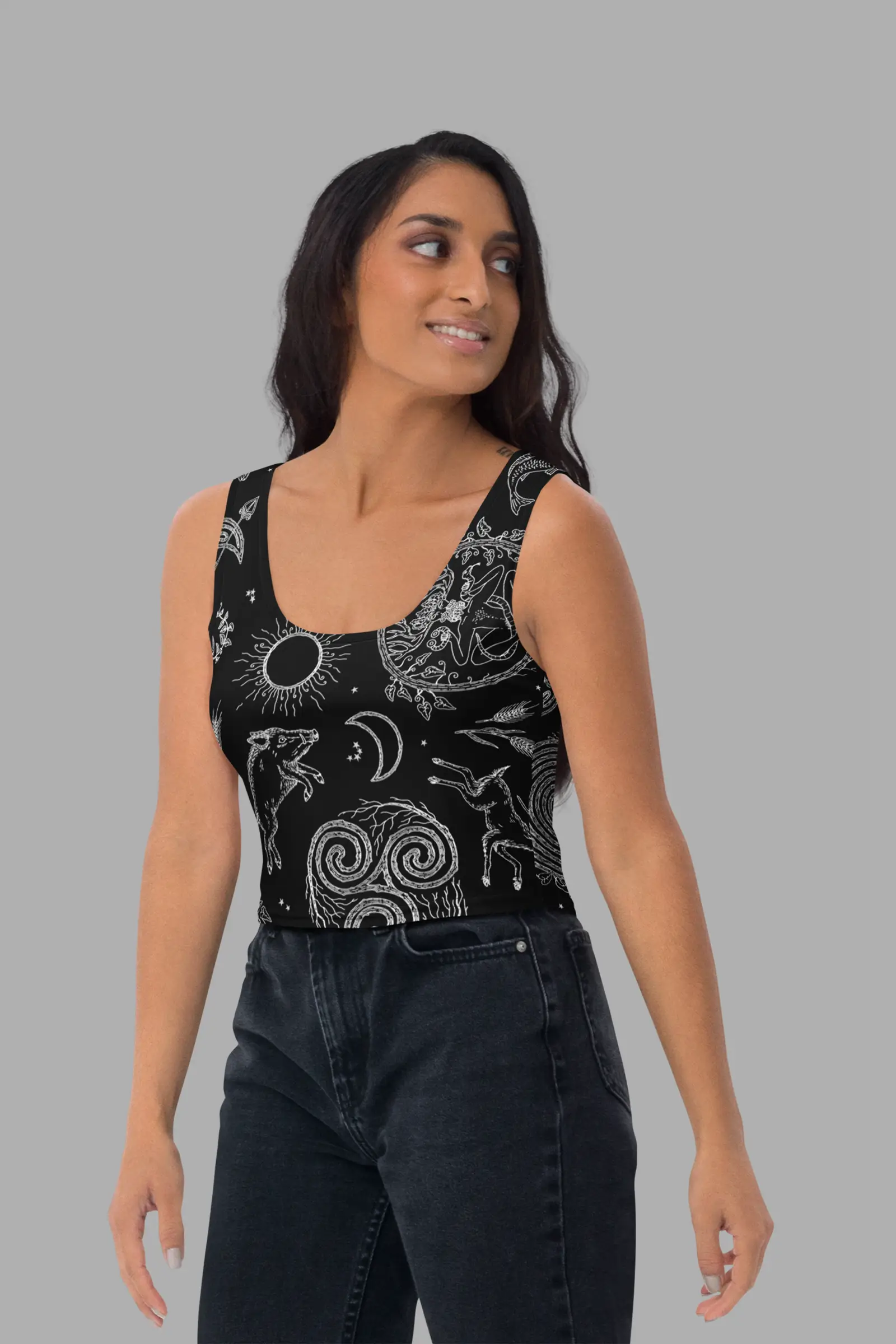lughnasadh print crop top 4