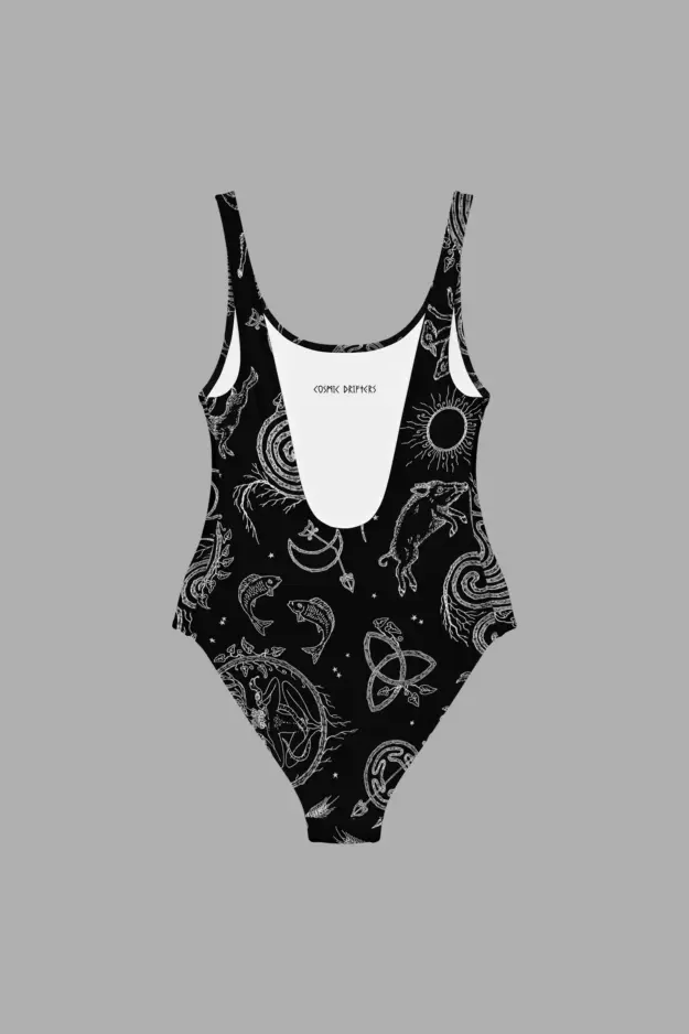 lughnasadh print one piece swimsuit 5