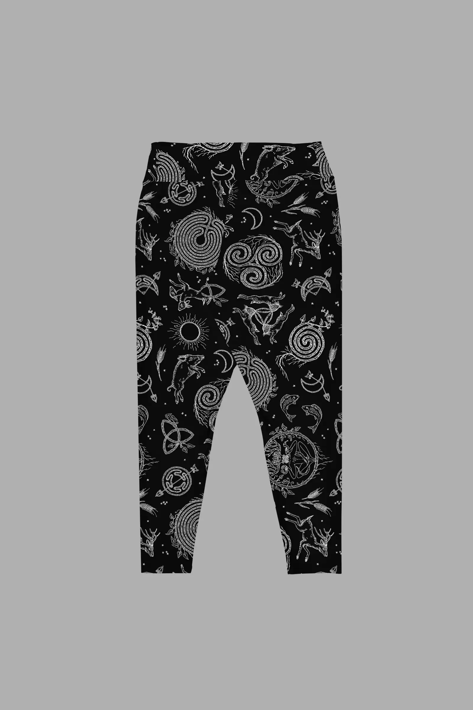 lughnasadh print plus size leggings 1