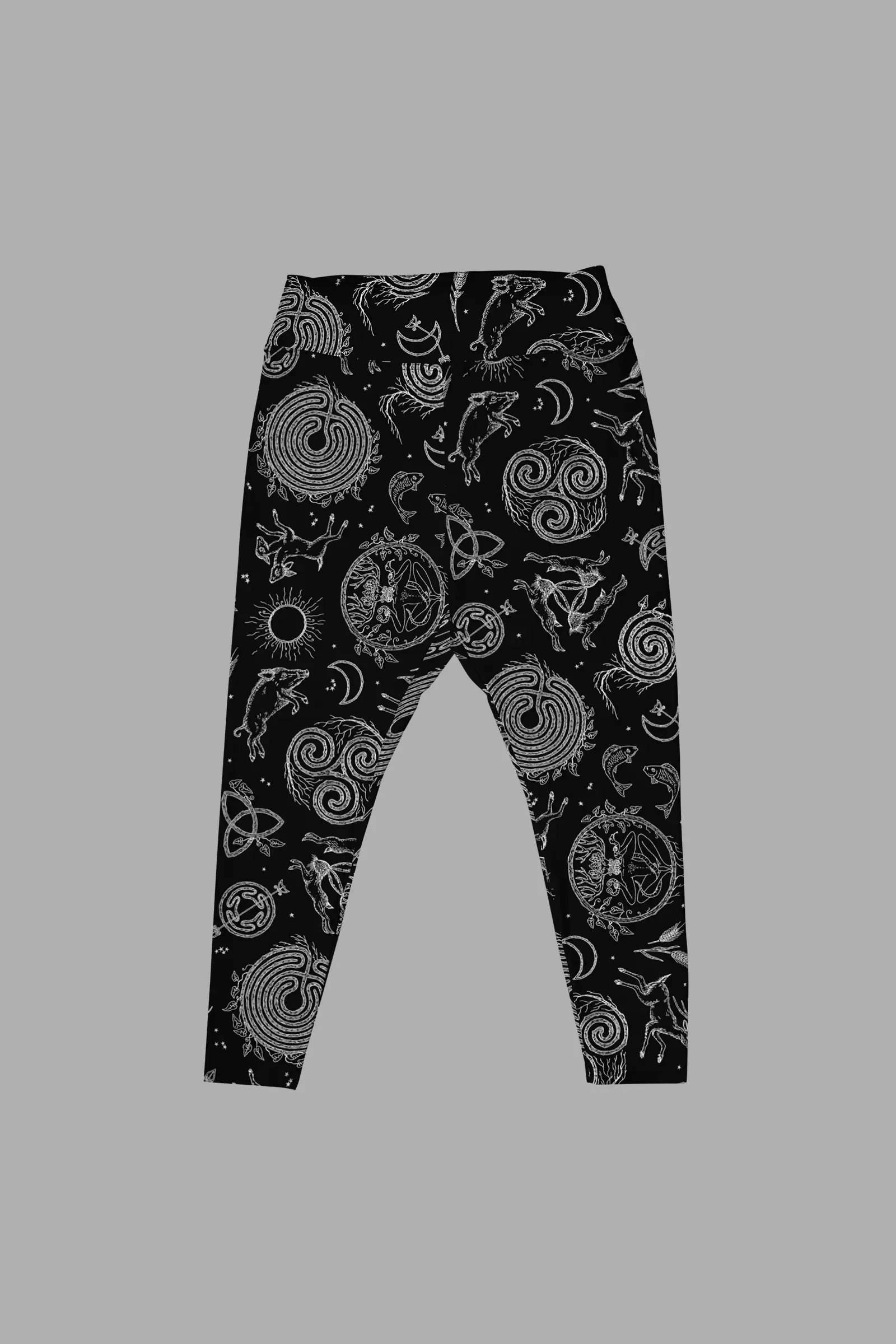 lughnasadh print plus size leggings 2