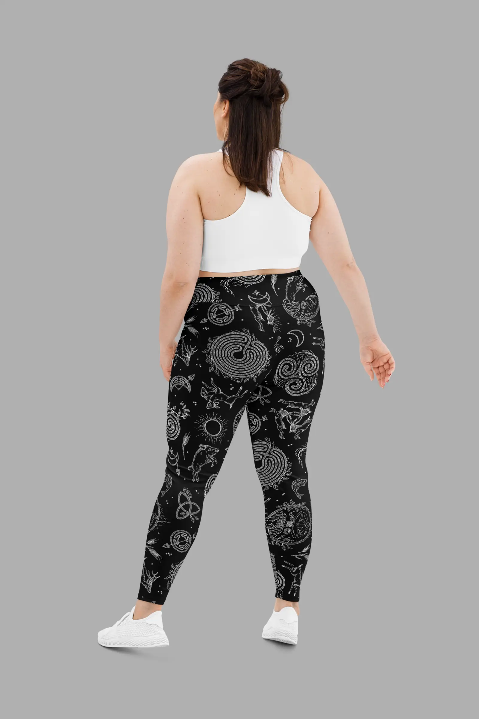 lughnasadh print plus size leggings 5