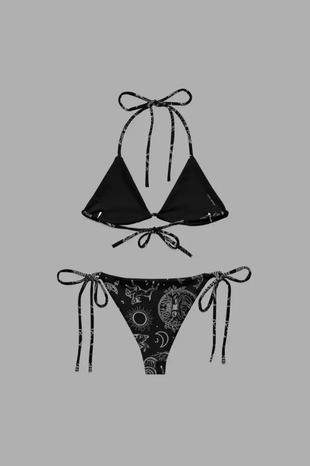lughnasadh print recycled string bikini 2